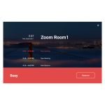 Yealink RoomPanel con pantalla táctil de 20.3 cm, resolución de 1280 x 800 píxeles, compatible con Wi-Fi 4 y Wi-Fi 5, SKU: ROOMPANEL-ZOOM