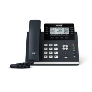 Teléfono IP Yealink SIP-T43U de color gris, compatible con WiFi, 12 líneas y pantalla LCD, SKU SIP-T43U