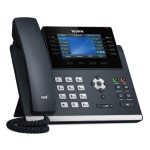 Teléfono IP Yealink SIP-T46U gris con pantalla LCD y conectividad Wifi, SKU 1301203.