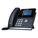 Teléfono IP Yealink SIP-T46U gris con pantalla LCD y conectividad Wifi, SKU 1301203.