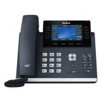 Teléfono IP Yealink SIP-T46U gris con pantalla LCD y conectividad Wifi, SKU 1301203.