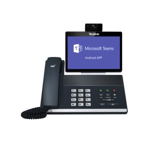Teléfono IP Yealink VP59-Teams Edition de color negro y gris, pantalla IPS, conexión Wifi y SKU VP59-TEAMS