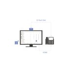 Teléfono IP Yealink VP59-Teams Edition de color negro y gris, pantalla IPS, conexión Wifi y SKU VP59-TEAMS