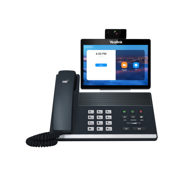 Yealink VP59 Zoom Edición Teléfono IP con Pantalla LCD y Wifi Teléfono IP Yealink VP59 Zoom Edición en color gris con pantalla LCD y capacidad Wifi. SKU: VP59-Zoom