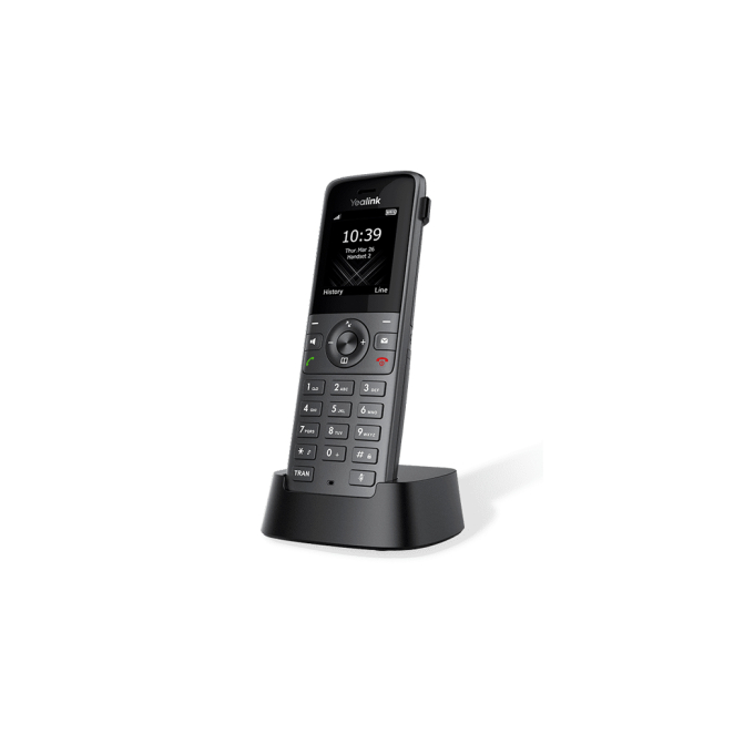 Yealink teléfono IP W73H 2 líneas TFT Teléfono IP Yealink W73H en color negro con pantalla TFT y capacidad para 2 líneas. SKU 1302021