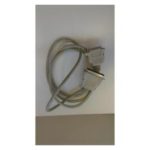 Imagen del cable paralelo Zebra de 1.8 metros en color gris, ideal para conexión de impresoras, SKU 105850-001