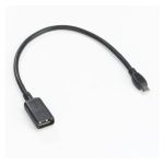 Cable Motorola Mini USB a USB A en color negro, producto SKU 25-119281-01R con conector Mini-USB y USB