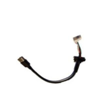 Cable USB de 0,18 metros con conector USB A, color negro y SKU A9183902 de la marca Zebra