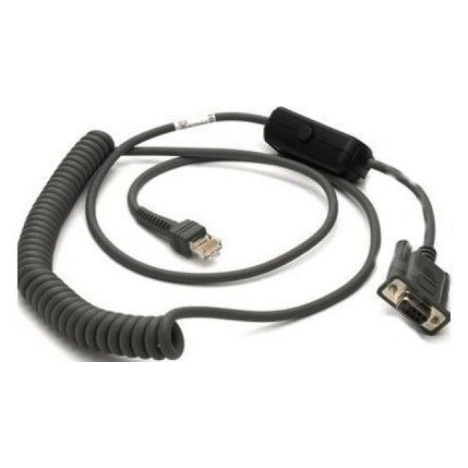 Motorola Cable de Serie Negro de 2,8m con Conector Robustizado Imagen del cable de serie Motorola CBA-R31-C09ZAR, negro, longitud de 2,8 metros