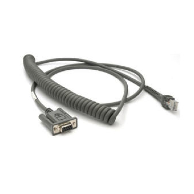 Zebra CBA-R37-C09ZBR cable de serie Beige 2,74 m DB9 1 Zebra CBA-R37-C09ZBR cable de serie Beige 2,74 m DB9