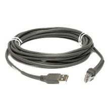Cable USB Motorola de 4.5 metros, serie A, color gris, SKU CBA-U10-S15ZAR
