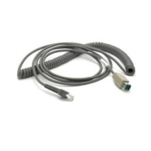 Cable de carga Zebra CBA-U28-C15ZBR para lector de código de barras, ideal para TPV y movilidad profesional, SKU CBA-U28-C15ZBR