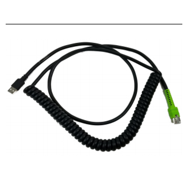 Zebra Cable de Carga para Lector de Código de Barras Antirrotura Zebra accesorio CBA-UF8-C12ZAR, cable de carga resistente para lector de código de barras.