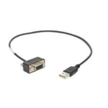 Imagen del Motorola cable de serie USB tipo A de color negro, con conector DB-9, SKU CBL-58926-05