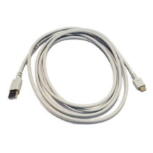 Imagen del cable USB 2.0 Zebra de 2.13 metros, con conectores USB A y USB C, modelo CBL-CS6-S07-0B