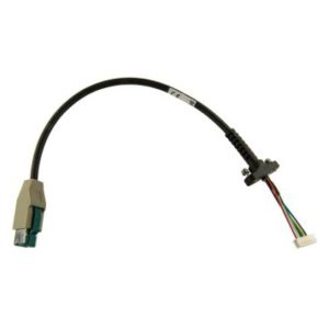 Cable USB negro Zebra CBL-VC80-KBUS1-01, 220 metros de longitud, USB A, SKU: CBL-VC80-KBUS1-01