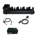 Juego de cargador de pilas Zebra para lector de código de barras con 5 bahías para cargas simultáneas, SKU CRD-TC7X-5C4B-UK1