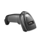 Imagen del Zebra DS2208, lector de códigos de barras portátil en color negro, con capacidad 1D y 2D, SKU DS2208-SR7U2100SGW