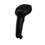 Imagen del lector de códigos de barras portátil Zebra DS4608 en color negro, con tecnología de escaneo 1D/2D y luz LED, SKU DS4608-HD7U2100SGW.