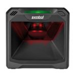 Imagen del Motorola DS7708, un lector de códigos de barras fijo 1D/2D en color negro con tecnología LED, SKU DS7708-SR4M6100ZCW