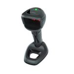 Zebra DS9908-SR handheld barcode scanner, capable of reading 1D and 2D barcodes, in black color, SKU DS9908-SR4U230RAZE