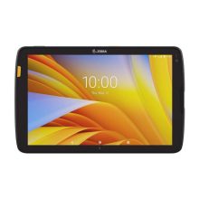 Imagen de la tablet Zebra ET40 con procesador Qualcomm Snapdragon, 128 GB de almacenamiento, 8 GB de RAM, pantalla de 20,3 cm, conectividad Wi-Fi 6 y sistema operativo Android 11 en color negro, SKU ET40AA-001C2B0-A6
