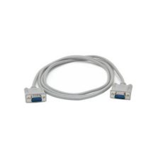 Imagen del cable de serie Zebra SERIAL INTERFACE CABLE 6IN (DB-9 TO DB-9) color gris de 1,8 metros con SKU G105850-003