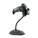 Lector de códigos de barras portátil 1D Zebra LI2208 en color negro, ideal para TPV y movilidad profesional. SKU: LI2208-SR7U2100SGN