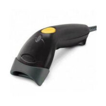 Escáner de código de barras 1D Motorola LS1203 en color negro con tecnología láser. SKU: LS1203-7AZU0100ZR