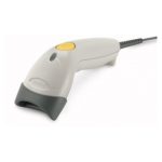 Escáner de código de barras Motorola LS1203 1D láser blanco SKU LS1203-HD20007ZZR, ideal para TPV y movilidad profesional.