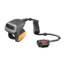 Imagen del Zebra RS5000, un lector de códigos de barras portátil compatible con 1D y 2D, en color gris, SKU RS5000-LCFSWR