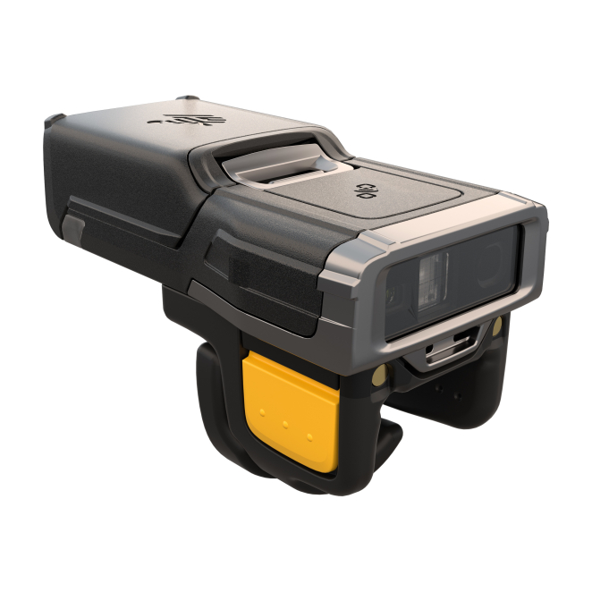 Zebra RS6100 lector de códigos de barras manos libres 2D LED gris y amarillo Lector de códigos de barras manos libres Zebra RS6100, 2D, LED, colores gris y amarillo, modelo RS61B0-KFSSYWR