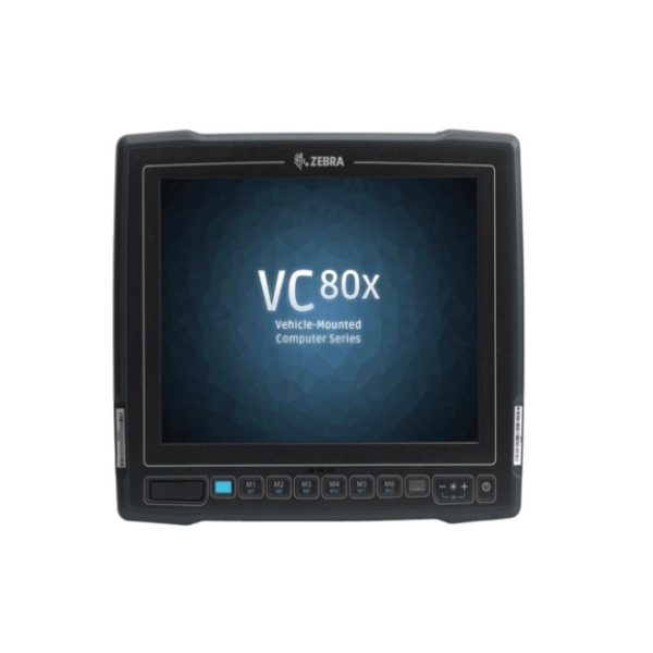 Zebra VC80x con pantalla táctil de 10.4 pulgadas, resolución de 1024 x 768 píxeles, procesador APQ8056 de 1,8 GHz. SKU: VC80X-10SORAAABA-I.