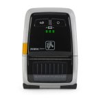 Impresora portátil Zebra ZQ110 con tecnología térmica directa, incluye opciones de conexión inalámbrica y alámbrica. SKU: ZQ1-0UG1E060-00.