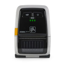 Impresora portátil Zebra ZQ110 con tecnología térmica directa, incluye opciones de conexión inalámbrica y alámbrica. SKU: ZQ1-0UG1E060-00.
