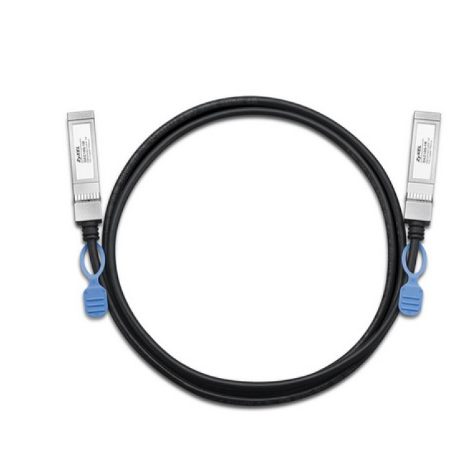Zyxel Cable de fibra óptica e InfiniBand SFP+ Negro de 1M Zyxel DAC10G-1M-ZZ0103F, cable de fibra óptica e InfiniBand SFP+ negro, longitud de 1 metro, ideal para centros de datos