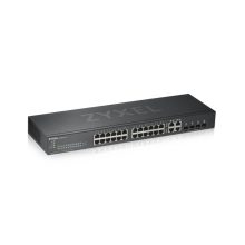 Switch gestionado de Zyxel modelo GS1920-24V2 con 24 puertos Gigabit Ethernet, color negro, SKU GS1920-24V2-EU0101F