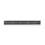 Switch gestionado Zyxel GS1920-48V2 con 48 puertos Gigabit Ethernet (10/100/1000) en color negro, SKU GS1920-48V2-EU0101F