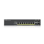 Switch gestionado Zyxel GS2220-10HP-EU0101F L2 Gigabit Ethernet con PoE en color negro. SKU: GS2220-10HP-EU0101F
