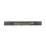 Zyxel GS2220-28HP switch gestionado L2 Gigabit Ethernet (10/100/1000) con PoE, color negro, SKU GS2220-28HP-EU0101F