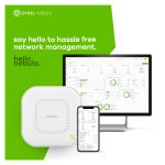 Punto de acceso inalámbrico Zyxel NWA110AX con velocidad de 1200 Mbit/s en color blanco, compatible con Energía sobre Ethernet (PoE). SKU: NWA110AX-EU0202F