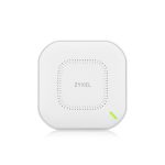 Punto de acceso inalámbrico Zyxel NWA110AX con velocidad de 1200 Mbit/s en color blanco, compatible con Energía sobre Ethernet (PoE). SKU: NWA110AX-EU0202F