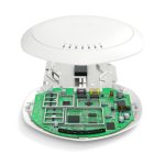 Imagen del paquete de tres puntos de acceso inalámbrico Zyxel NWA1123-AC PRO en color blanco, con una velocidad de 1300 Mbit/s y soporte para energía sobre Ethernet (PoE). SKU: NWA1123ACPRO-EU0102F.