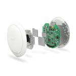 Imagen del paquete de tres puntos de acceso inalámbrico Zyxel NWA1123-AC PRO en color blanco, con una velocidad de 1300 Mbit/s y soporte para energía sobre Ethernet (PoE). SKU: NWA1123ACPRO-EU0102F.