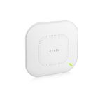 Imagen del punto de acceso inalámbrico Zyxel NWA210AX, velocidad de 2975 Mbit/s, color blanco, con soporte para Energía sobre Ethernet (PoE). SKU NWA210AX-EU0202F.