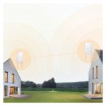 Imagen del Zyxel NWA55AXE, un punto de acceso inalámbrico blanco con capacidad de 1775 Mbps y soporte para Energía sobre Ethernet (SKU: NWA55AXE-EU0102F).