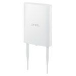 Imagen del Zyxel NWA55AXE, un punto de acceso inalámbrico blanco con capacidad de 1775 Mbps y soporte para Energía sobre Ethernet (SKU: NWA55AXE-EU0102F).