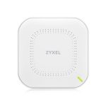 Imagen del Zyxel NWA90AX PRO, un punto de acceso inalámbrico blanco con capacidad de 2400 Mbit/s y soporte para Energía sobre Ethernet (PoE), SKU NWA90AXPRO-EU0102F