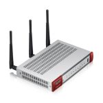 Zyxel USG20W-VPN-EU0101F router inalámbrico Gigabit Ethernet doble banda 2,4 GHz y 5 GHz en colores gris y rojo