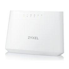 Router inalámbrico blanco Zyxel VMG3625-T50B con doble banda (2,4 GHz y 5 GHz) y Gigabit Ethernet. SKU: VMG3625-T50B-EU02V1F